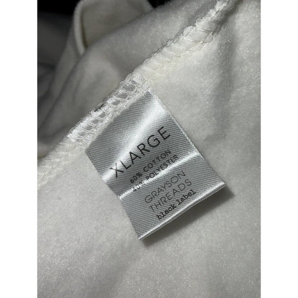 Grayson Threads Women’s Cotton Blend Soft Sweatshirt Crewneck NWT XL WHITE - Picture 6 of 8